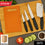 Chopping Board With Knife Set (Pack Of 5)