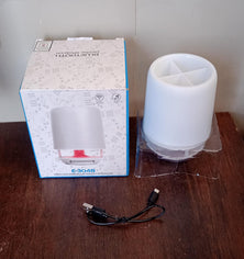 12890 Multifunctional 4 Compartment Pen Holder With Bluetooth Speaker 5 W Bluetooth Speaker Laptop  Desk Speaker  Table Lamp  Night Lamp Smart Color Changing Pen Stand Wireless Bluetooth Speaker