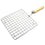 2086 Kitchen Square Stainless Steel Roaster Papad Jali Barbecue Grill With Wooden Handle