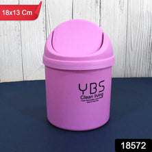 Mini Trash Can With Lid Small Tiny Trash Bin (18x13 Cm  1 Pc)