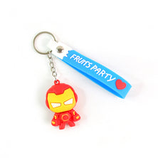 Cute Cartoon Silicone 3d Key Chain With Metal Hook  Strap (Pack Of 1)