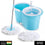 8702 Plastic Spinner Bucket Mop 360 Degree Self Spin Wringing With 2 Absorbers For Home And Office Floor Cleaning Mops Set