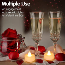 Flameless Led Tealight Candles (50 Pc)