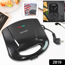 2819 Sandwich Maker Makes Sandwich Non-stick Plates Easy To Use With Indicator Lights