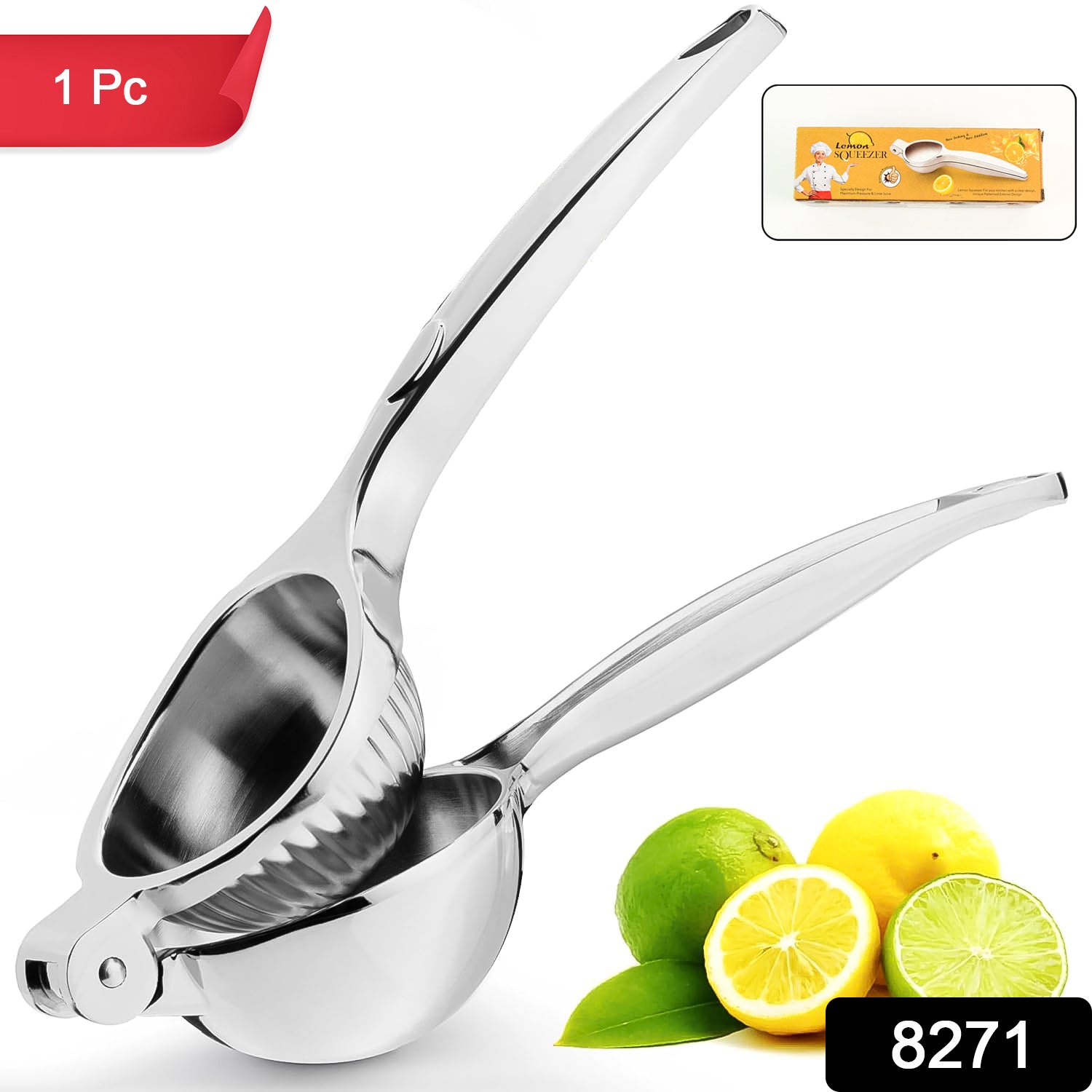 Premium Heavy-duty Stainless Steel Lemon Squeezer Press 1 Pc
