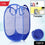 Foldable Collapsible Mesh Laundry Bag Pack Of 1 (Mix Color)