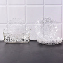 9 In 1 Plastic Bowl With Serving Tray  Plates Set