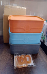 3-piece Plastic Multipurpose Storage Basket Bin Set With Handle (3 Pcs Set)