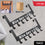 Heavy-duty Carbon Steel Door Hook Hanger Rack (2 Pc  6 Hook  Black)